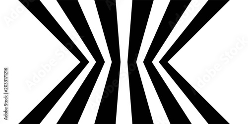 Tableau sur toile Abstract perspective line wave stripes with 3d dimensional effect