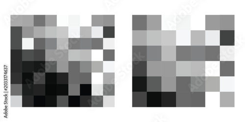 Photos Abstract digital pixelation and low resolution compression artifact background