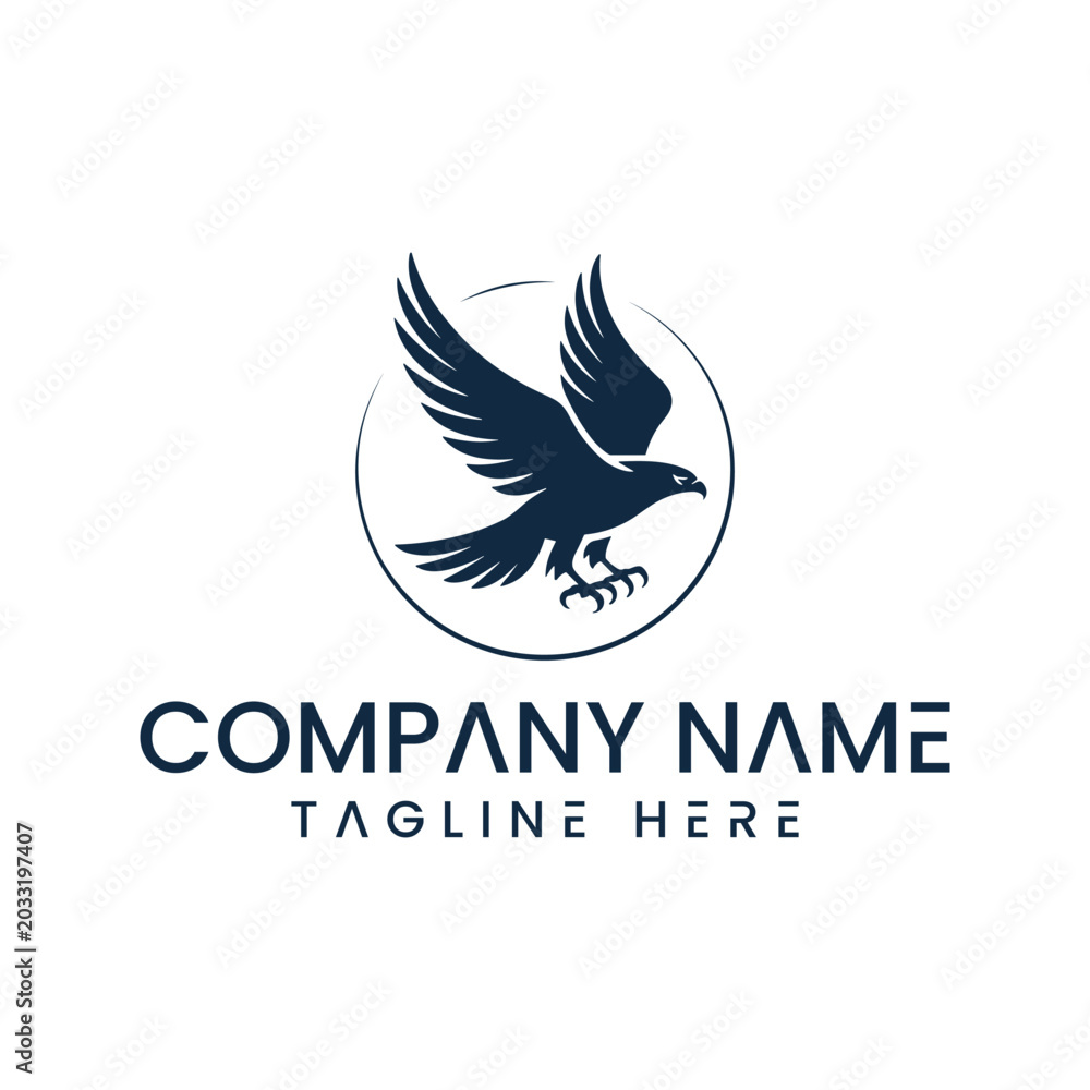 Fototapeta premium Modern bird logo vector design with abstract bird icon symbol for business brand identity