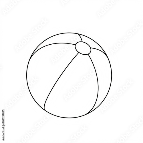 children's toy ball sketch 