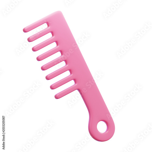 comb 3d icon illustration