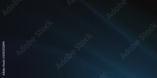 Abstract dark blue texture with soft light beam and grainy noise effect illustration