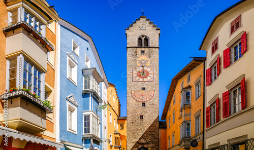 Εκτύπωση καμβά historic buildings at the old town of sterzing - vipiteno in italy