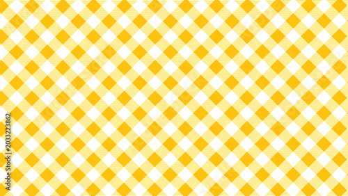 gingham seamless pattern for fabric. picnic texture Table cloth textile. yellow checkered grid
