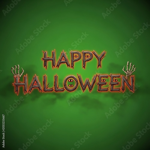 Spooky 3D text 