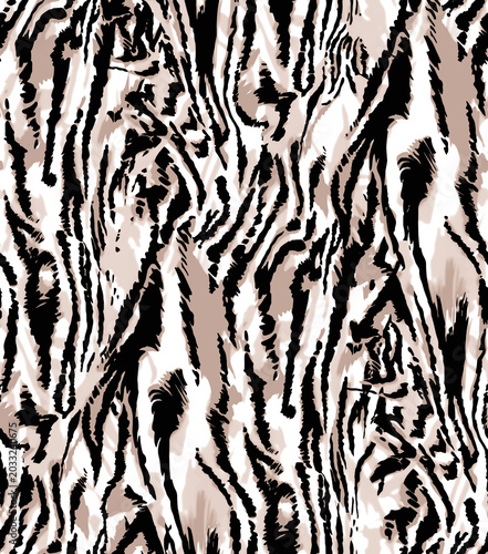vector design, tiger stripes seamless pattern wallpaper, safari texture textile 