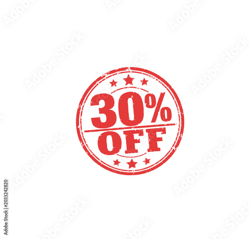 30% off stamp