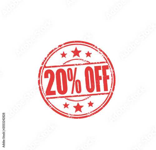 20% off stamp