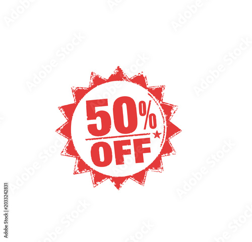 50% off stamp