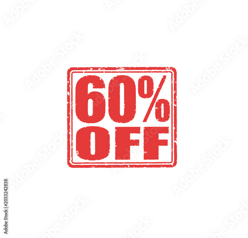 60% off stamp