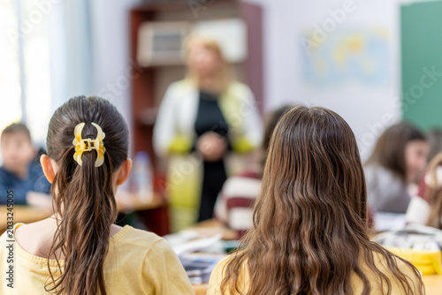 School children are actively involved in the learning process