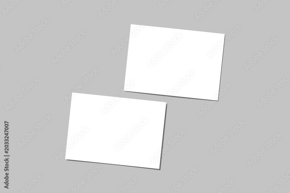 Fototapeta premium A5 Landscape Flyer Blank Mockup