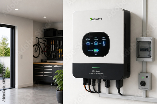 Modern Hybrid Solar Inverter System for Home