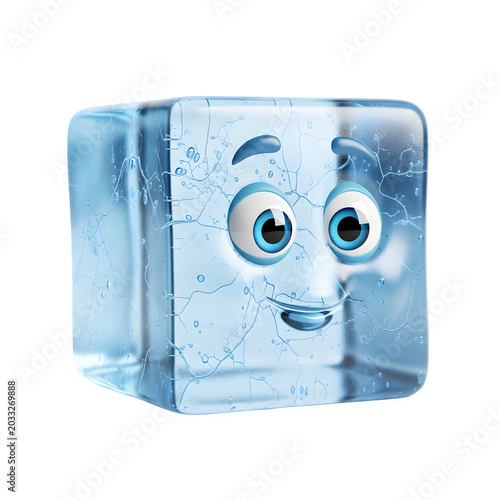 ice cube on a white background