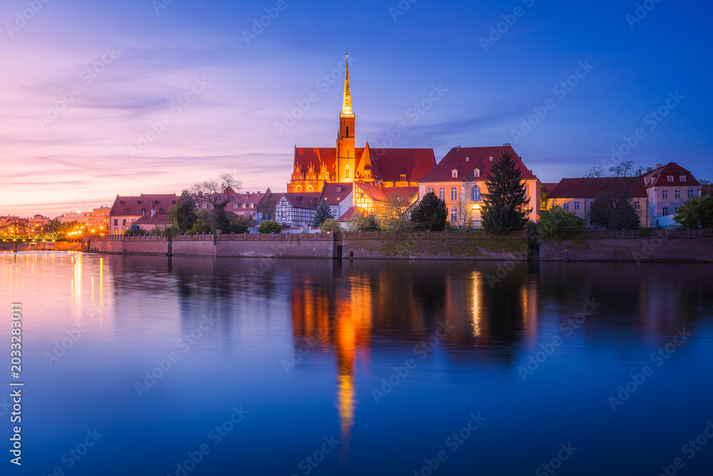Obraz premium In the historic center of Wrocław