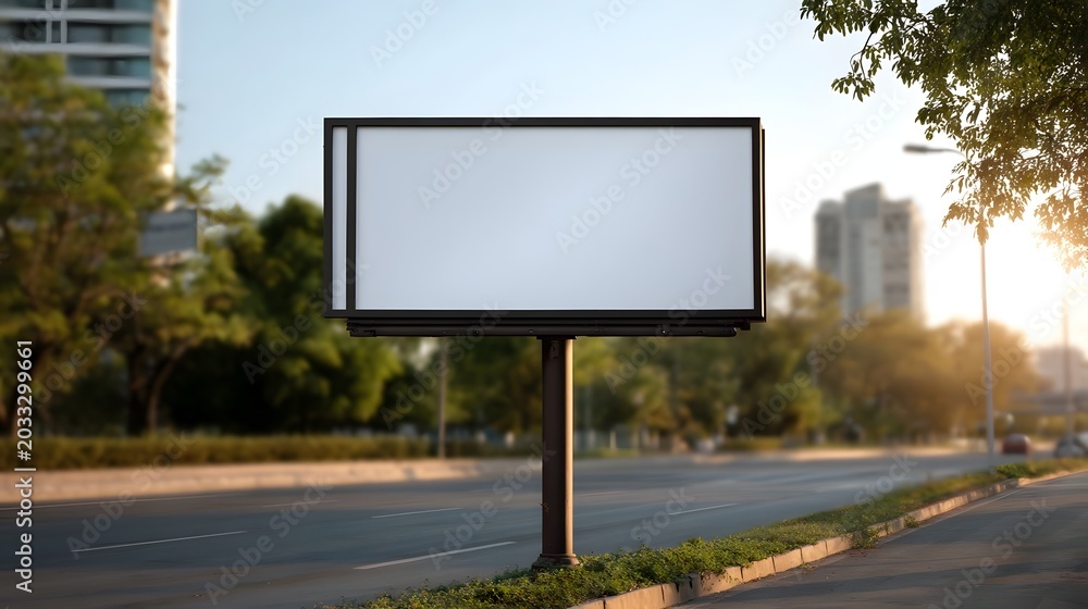Obraz premium A close up view of a metal guardrail set against a blurred urban landscape during the golden hour