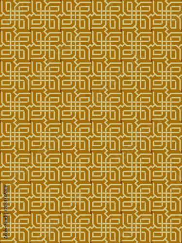 Persian Islamic Geometric Seamless Tile Pattern Background