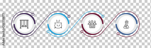 Photos outline other icons set - swing game, caudron, limited liability, labaratory