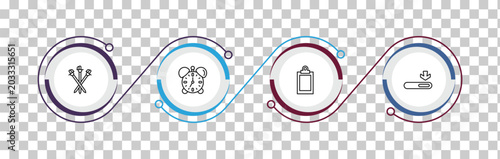 Bild auf Leinwand outline education icons set - three musketeers, alarm clock, blank clipboard, window scrolling medium