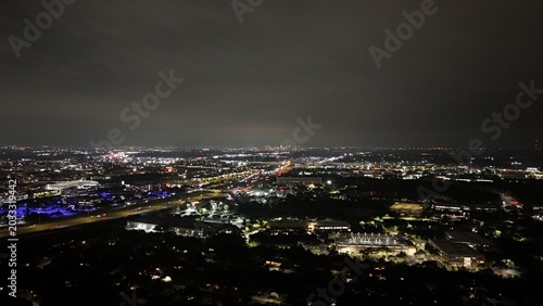 Night time view of city 
