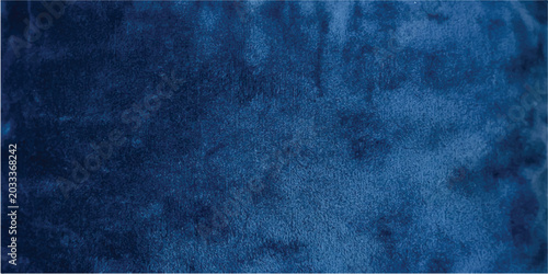 Cuadro en lienzo An old dark blue grunge concrete wall texture with a rough black stone surface a