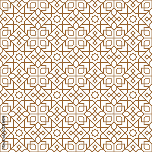 Islamic Geometric Seamless Pattern