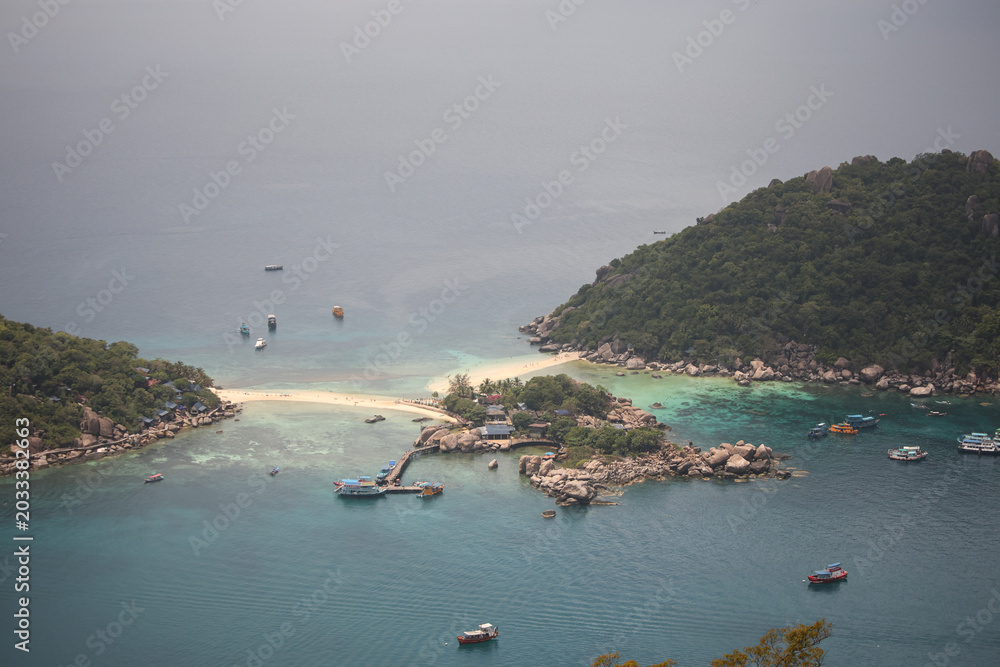 Fototapeta premium fishing boats on the beach