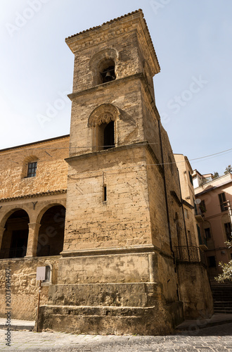 Religious Architecture of Church of Saint Thomas (Chiesa San Tommaso) in Enna, Sicily, Italy.