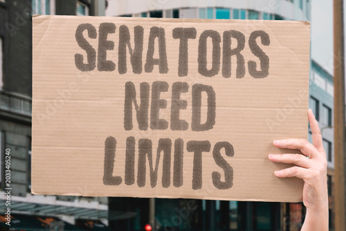Billede på lærred "Senators Need Limits" Unchecked authority weakens public confidence