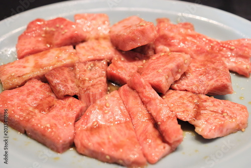黒毛和牛上バラカルビ焼肉A5
