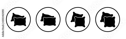 Cuadro en lienzo Pillow icon vector illustration