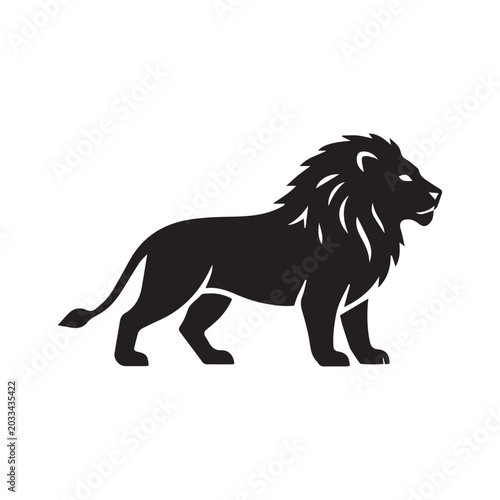 lion vinyl ready vector illustration