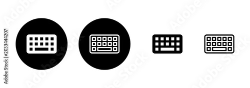 Tableau sur toile Keyboard icon logo design. keyboard sign and symbol