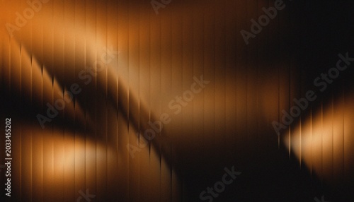 Orange gradient ribbed glass background waves.