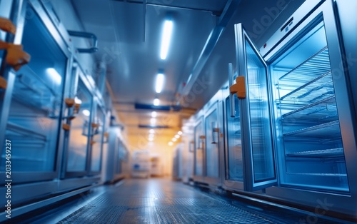 Modern Refrigeration Storage Facility with Cold Storage Units