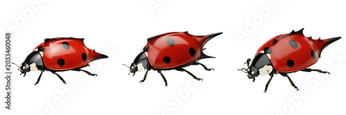 Fotografía Queen ladybug reproductive female, Coccinella septempunctata, Coccinellidae fami