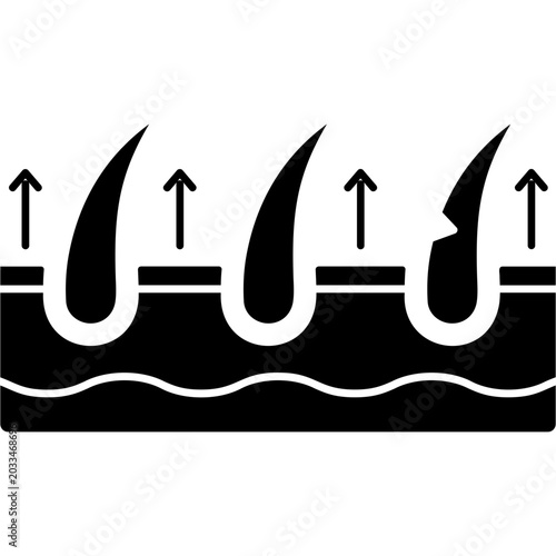 Bild auf Leinwand Hair Removal Icon