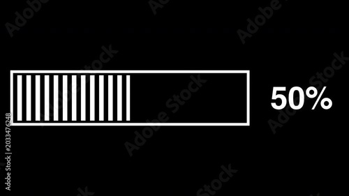 UI プログレスバー（点線） 10秒で100％
