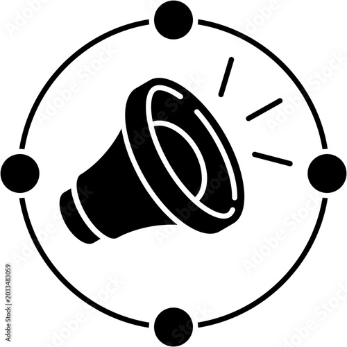 Bild auf Leinwand Content Viral Icon