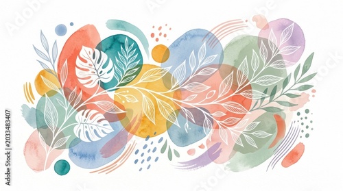 Elegant Abstract Floral Nature Pattern