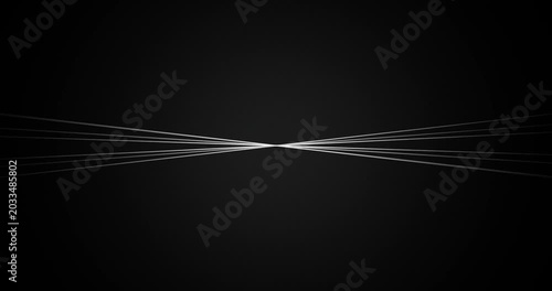 Abstract Light Streaks Motion in Dark Space with Glowing Blue Neon Effect