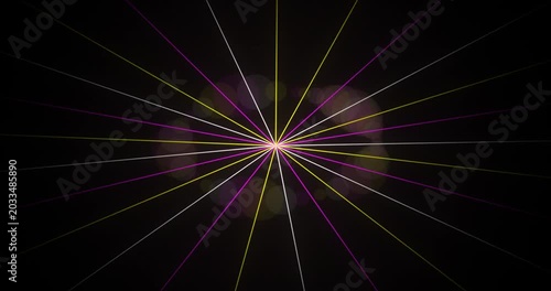 Radiant Colorful Light Burst Explosion Abstract Motion Background Animation