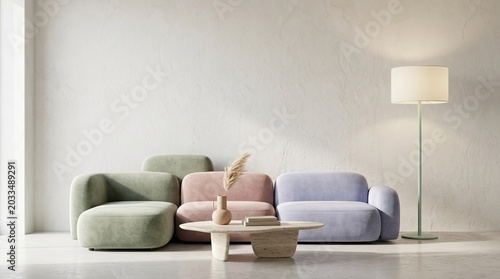 living room interior with sofa