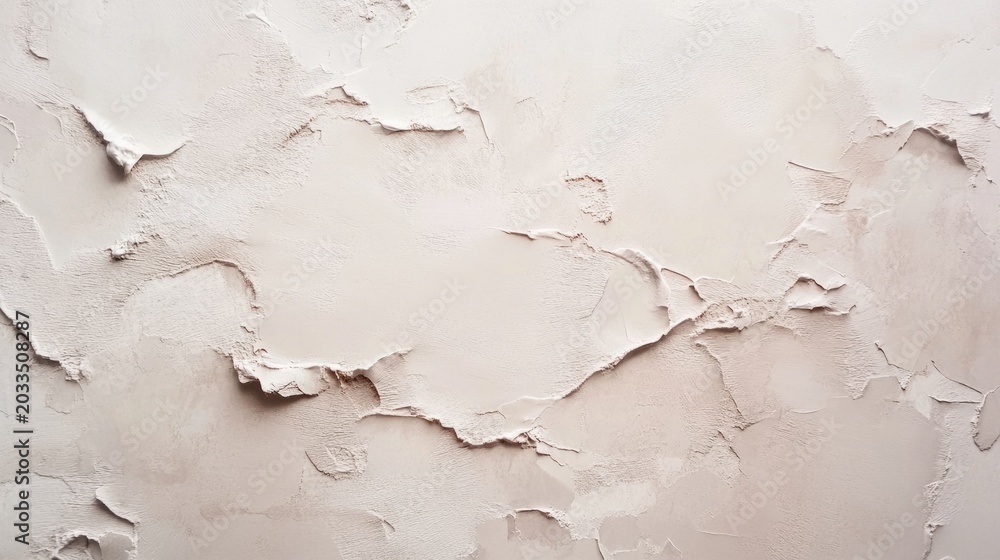 Fototapeta premium Abstract handmade plaster background with warm beige and blush undertones. generative ai