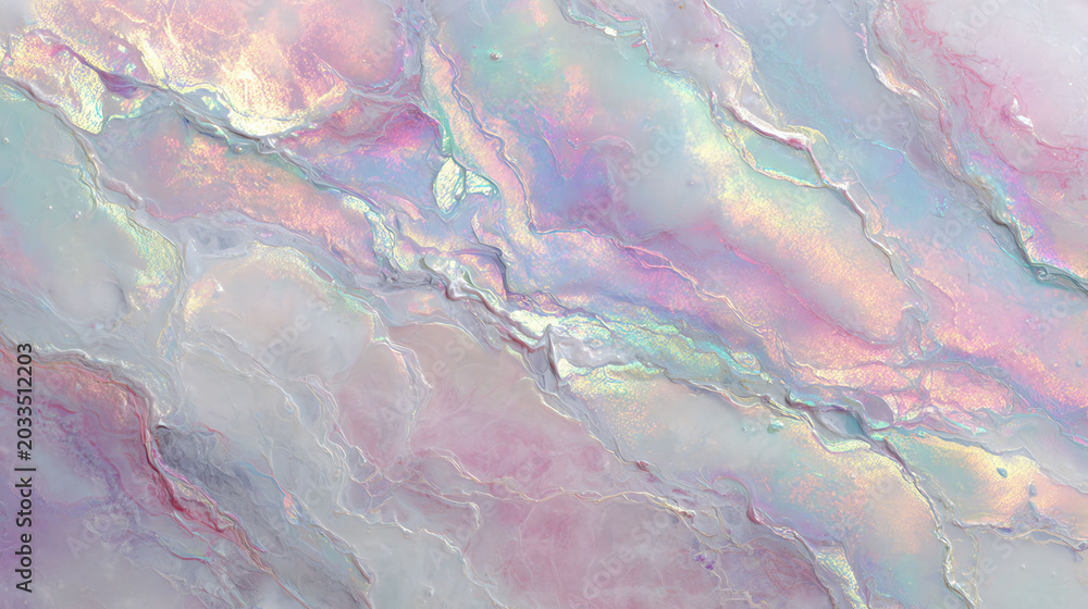 Fototapeta premium Iridescent Marble Texture