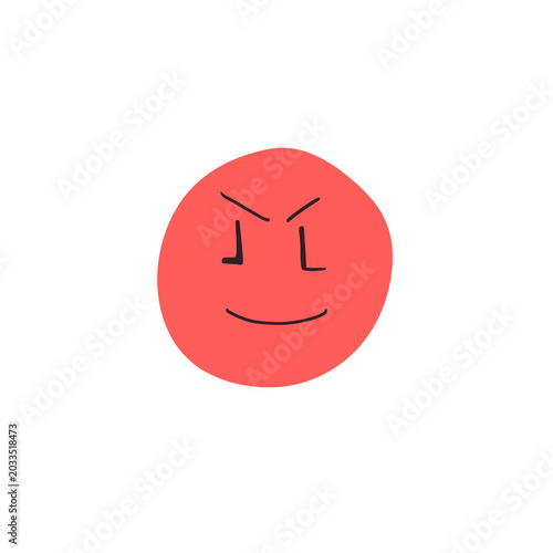 Angry expressions while smiling 