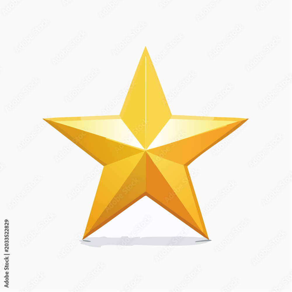 Obraz premium Golden Star Icon