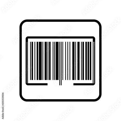 Barcode Scanner Code Symbol Icon.