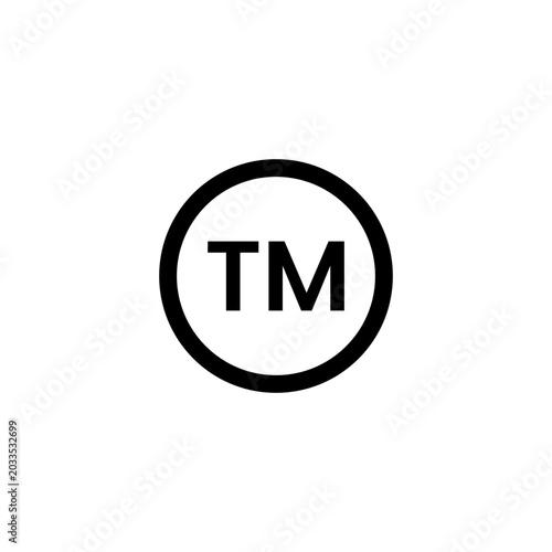 black trademark simple icon collection