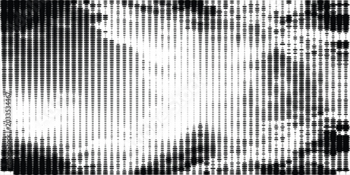 Halftone Glitch Abstract Black And White Vertical Dot Pattern Texture For Digital Backgrounds